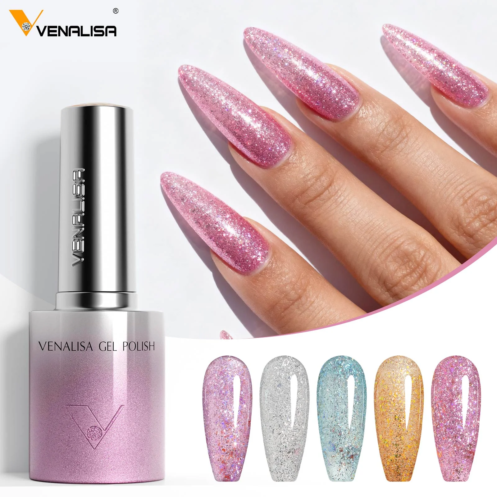 10ML Glitter & Cat Eye Gel 60 Colors Set (With Color Display) TPO Free Hema Free - Image 8
