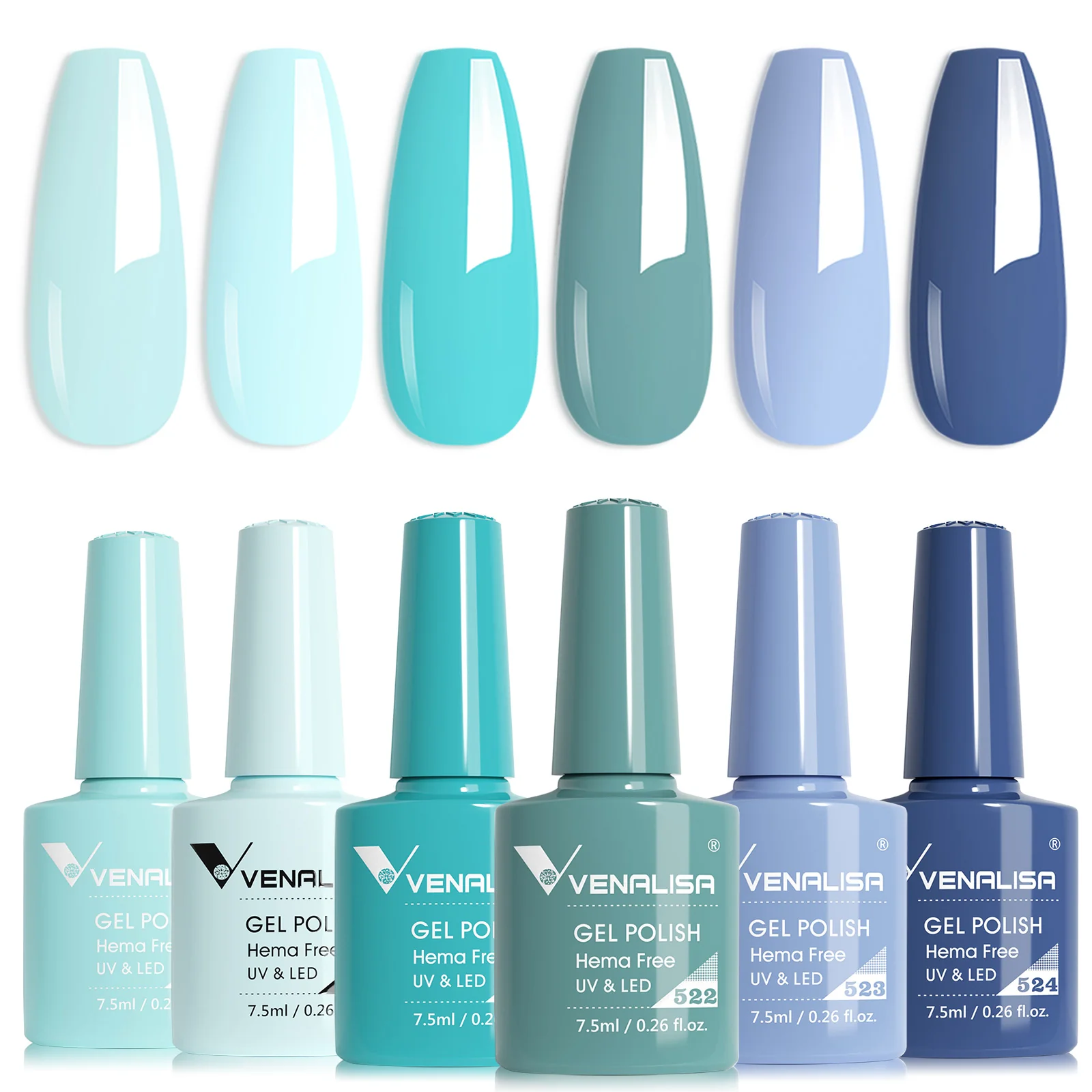 6 Colors Gel Polish Set 7.5ML*6 (TPO Free Hema Free) - Image 15