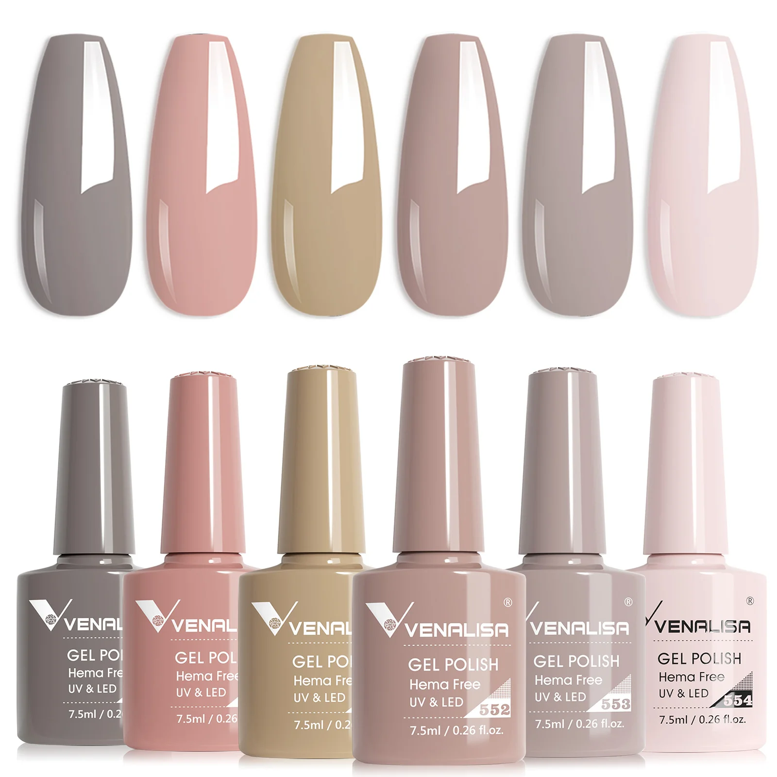 6 Colors Gel Polish Set 7.5ML*6 (TPO Free Hema Free) - Image 20