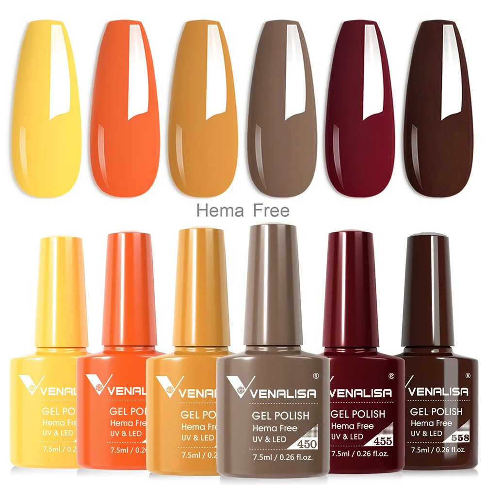 Amber Mirage - Hema Free 6 Colors Gel Polish Set TPO Free Hema Free - Image 4
