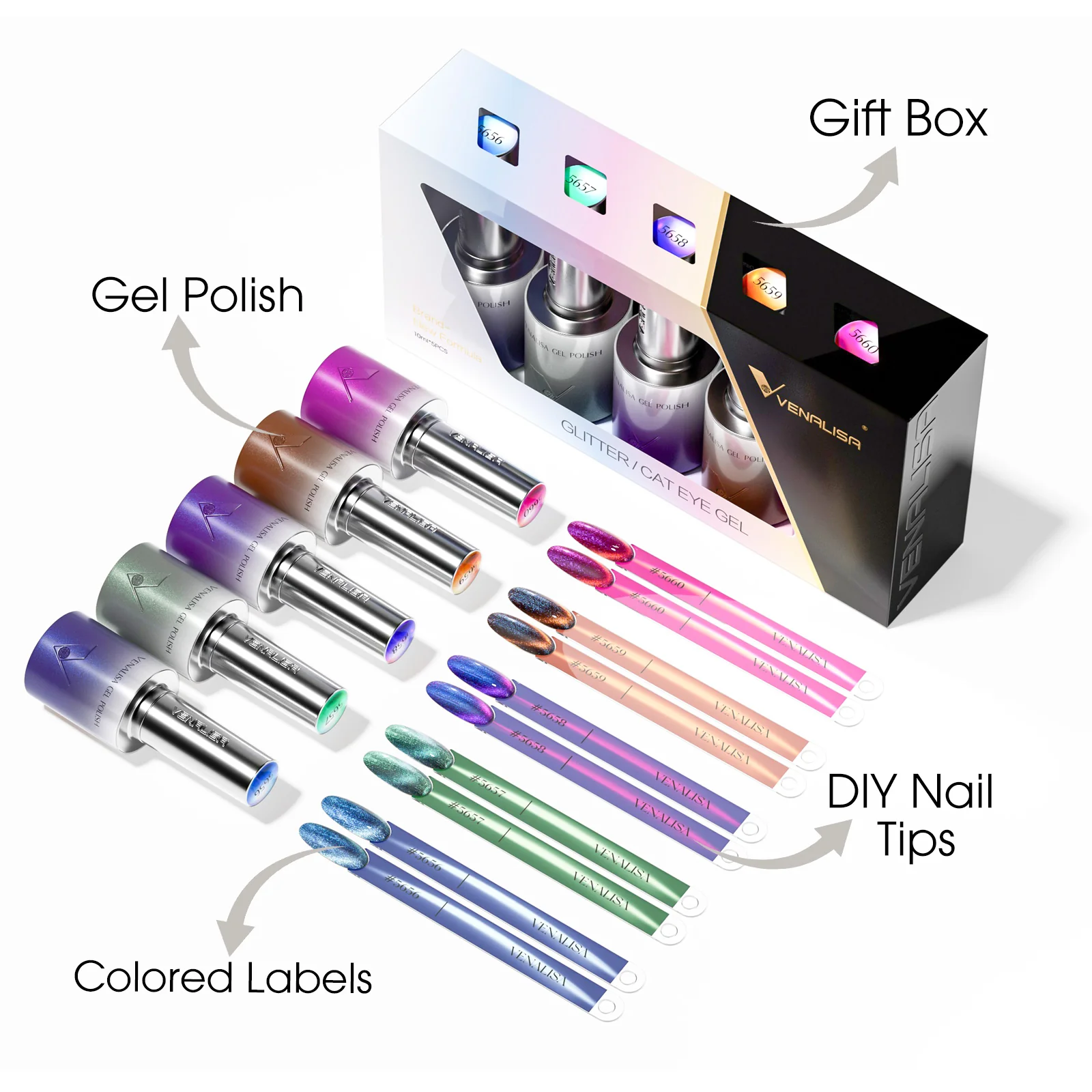 Aurora Cat Eye Gel Polish Set (10ML) TPO Free Hema Free - Image 3