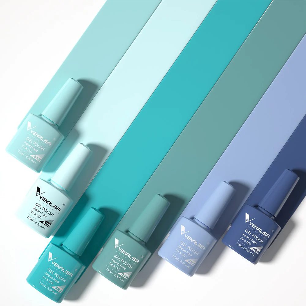 Blue Lagoon - Hema Free 6 Colors Gel Polish Set TPO Free Hema Free - Image 2