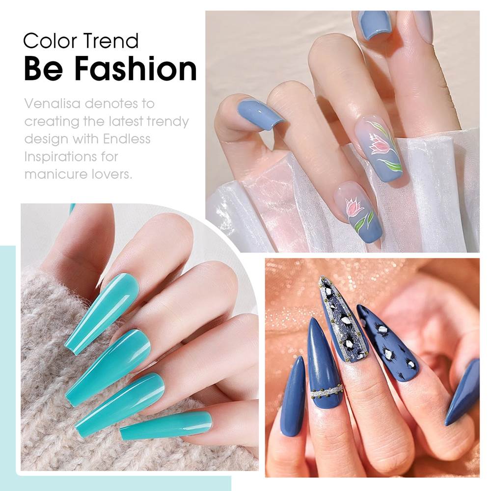 Blue Lagoon - Hema Free 6 Colors Gel Polish Set TPO Free Hema Free - Image 5