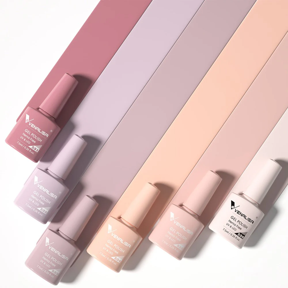 Blushing Petal - Hema Free 6 Colors Gel Polish Set TPO Free Hema Free - Image 2