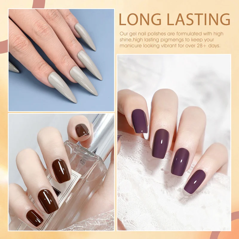 Brown Earth tones- Gel Polish 12 Colors Set TPO Free Hema Free - Image 3