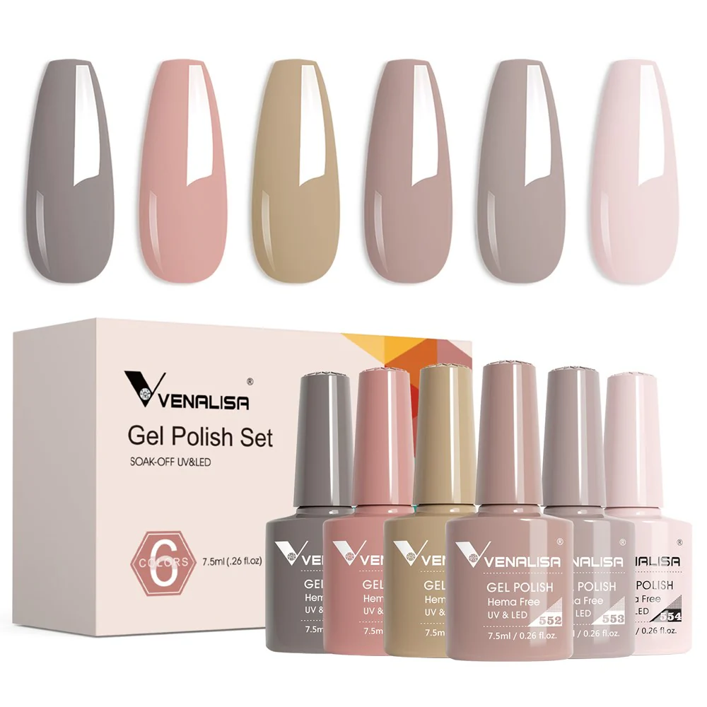 Chic Mist - Hema Free 6 Colors Gel Polish Set TPO Free Hema Free