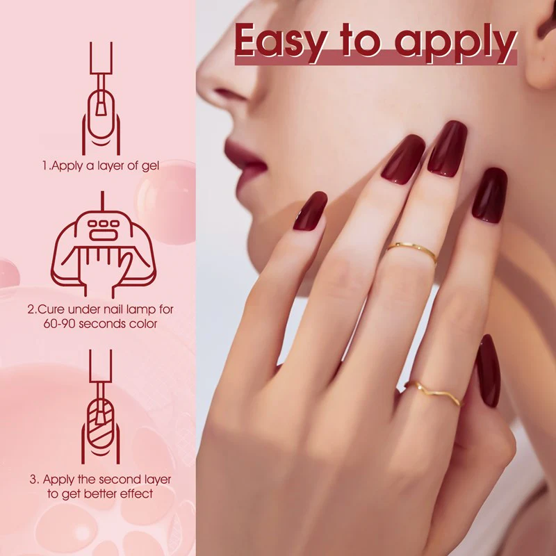 Christmas Eve- 6 Colors Gel Polish Set TPO Free Hema Free - Image 3