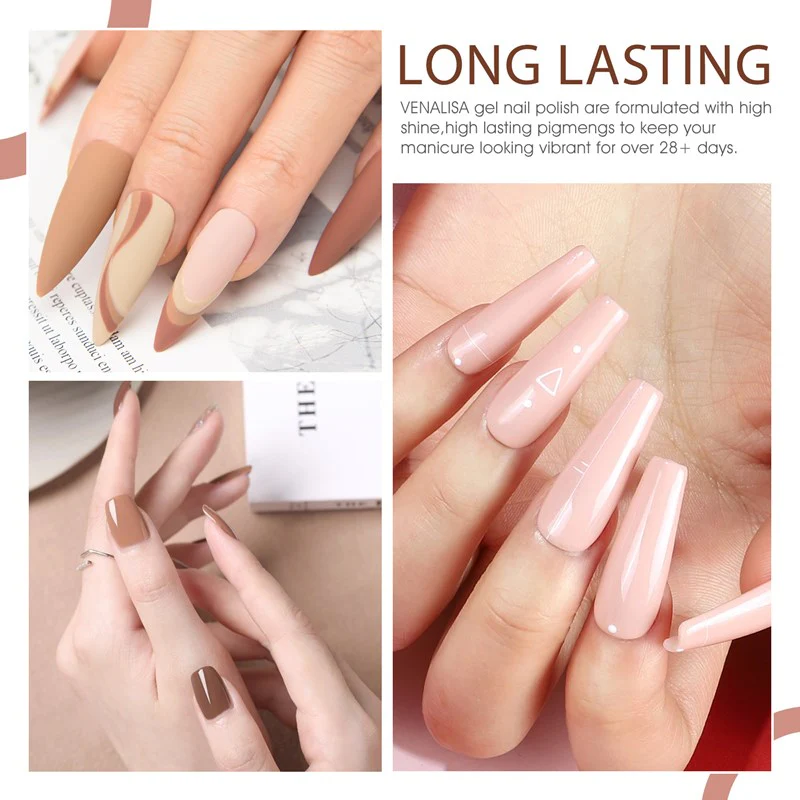 Classic Nude- 6 Colors Gel Polish Set TPO Free Hema Free - Image 5
