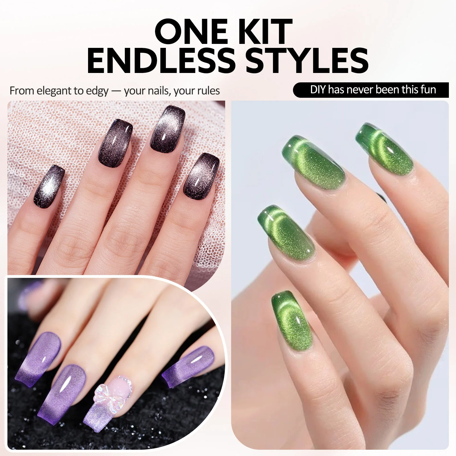 Galaxy Cat Eye Gel Polish Set (10ML) TPO Free Hema Free - Image 5