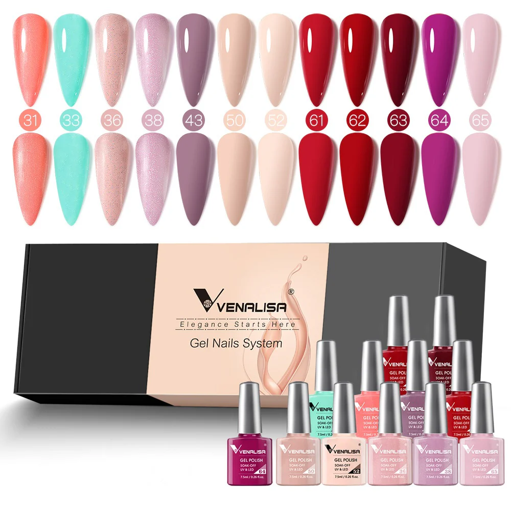 Gel Polish 12 Colors Set TPO Free Hema Free - Image 12