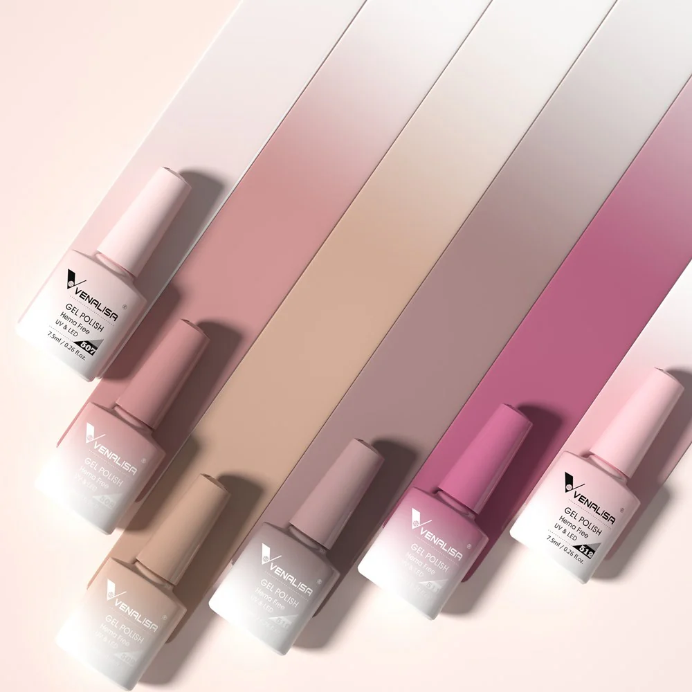 Jelly Translucent Gel Polish 6 Colors Set Hema Free TPO Free Hema Free - Image 3