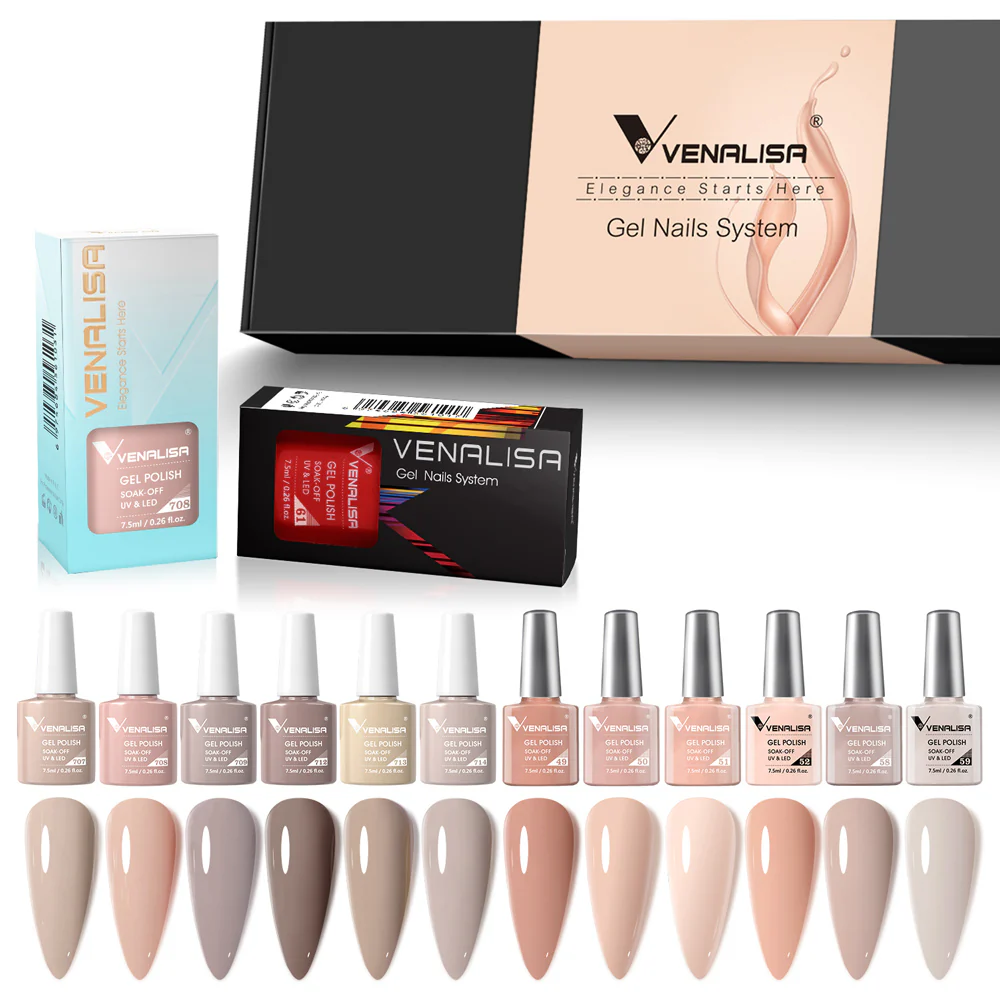 Milky Coffee- Gel Polish 12 Colors Set TPO Free Hema Free - Image 3
