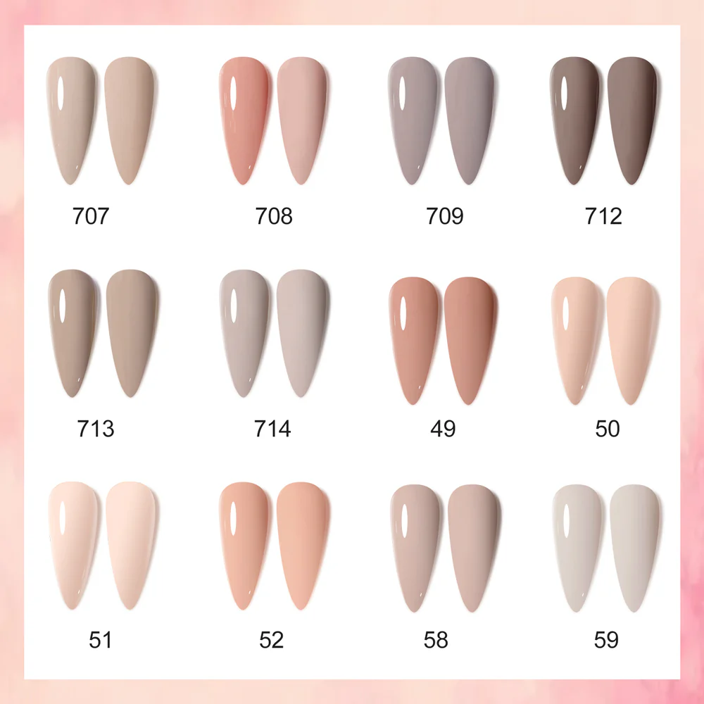 Milky Coffee- Gel Polish 12 Colors Set TPO Free Hema Free - Image 4