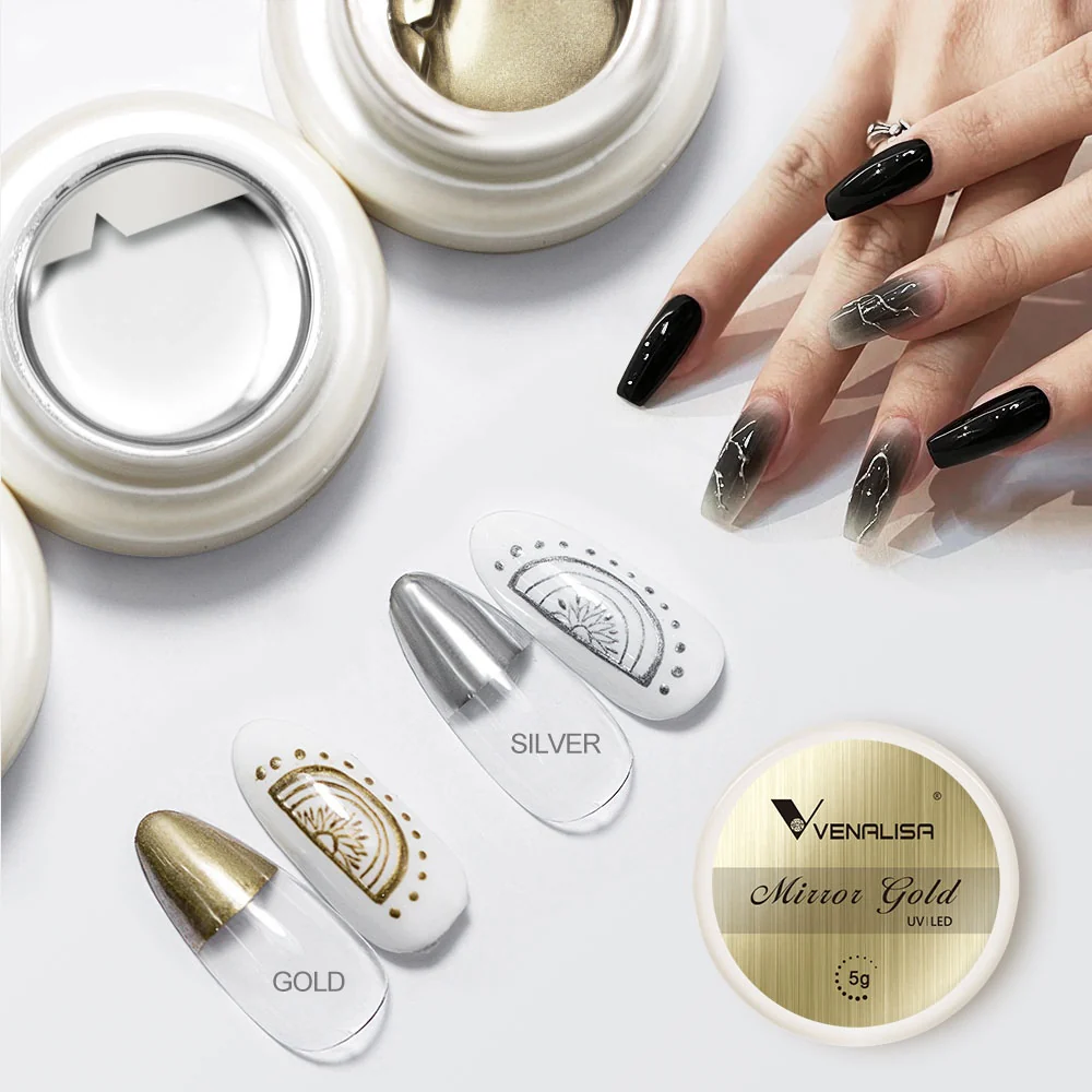 Mirror Silver & Gold Gel 2pcs Set - Image 8