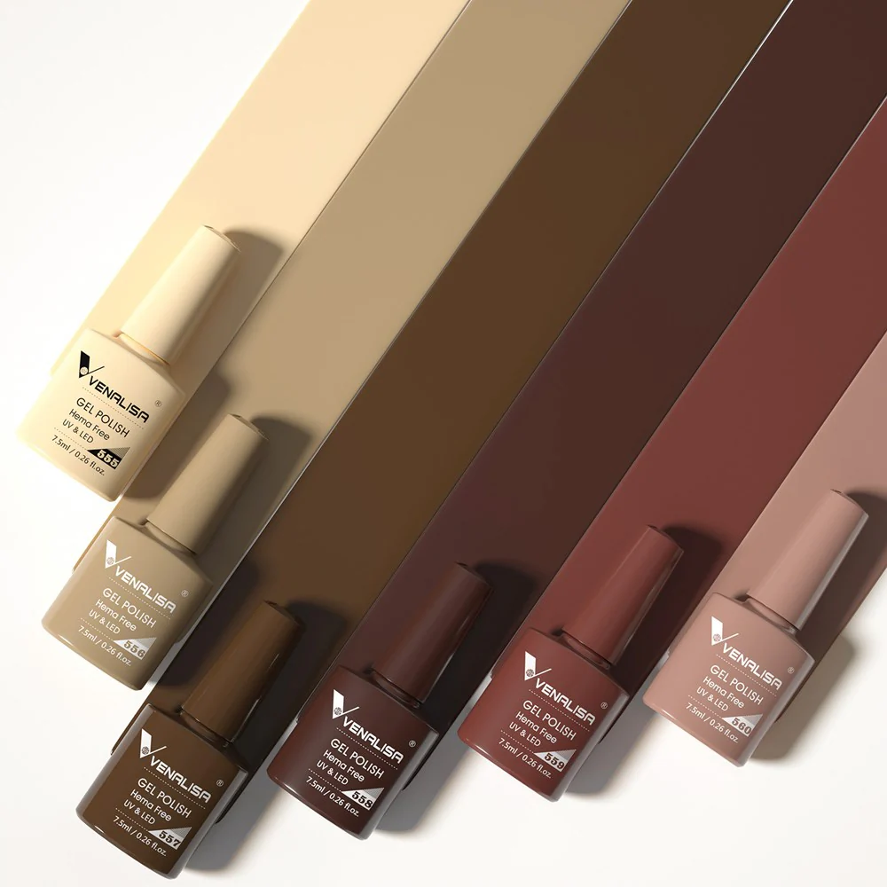 Mocha Maven - Hema Free 6 Colors Brown Gel Polish Set TPO Free Hema Free - Image 2