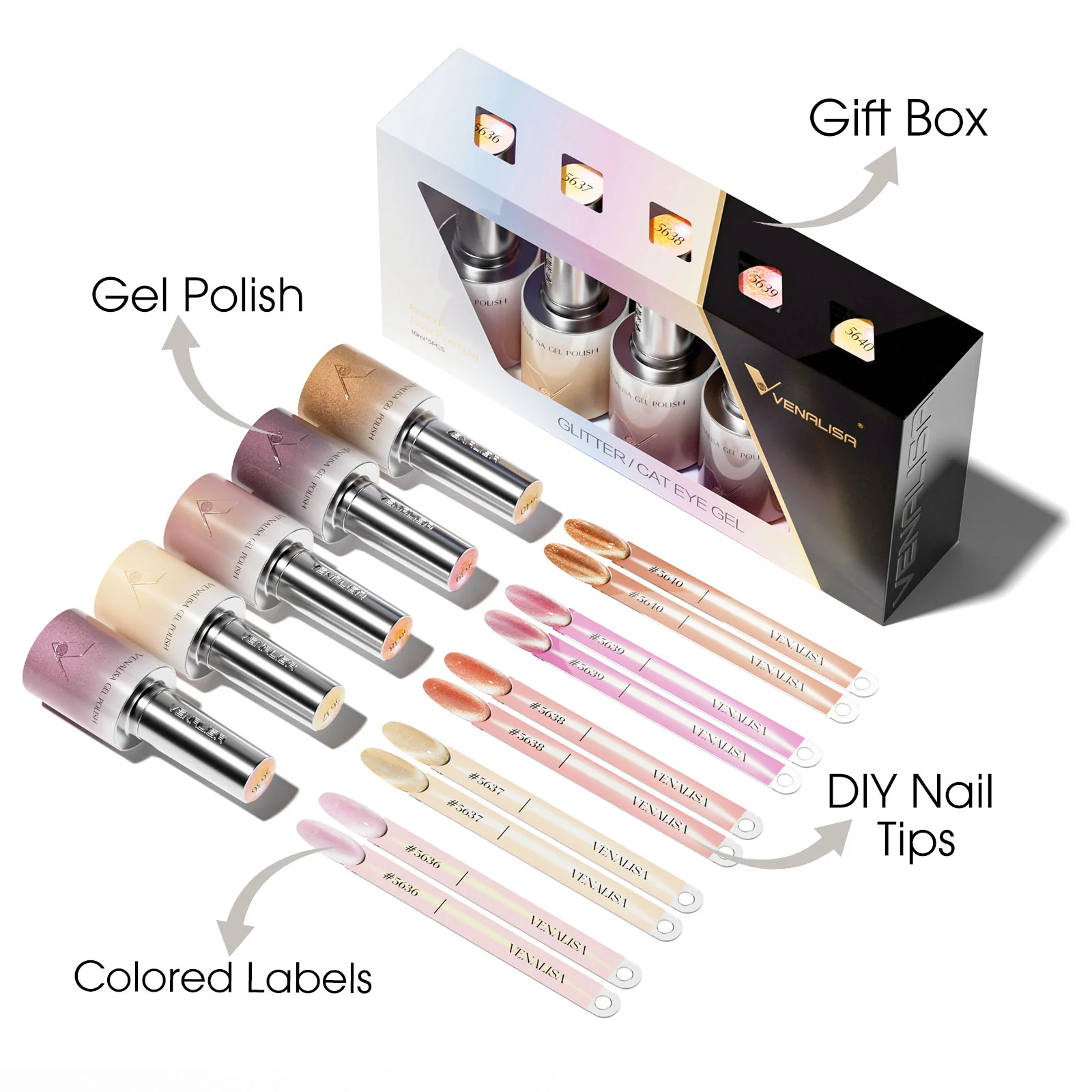 Moonlight Cat Eye Gel Polish Set (10ML) TPO Free Hema Free - Image 3