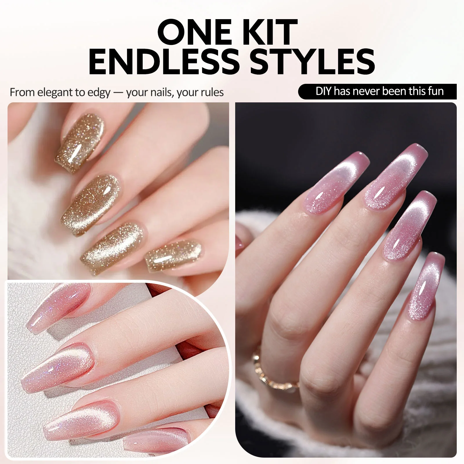 Moonlight Cat Eye Gel Polish Set (10ML) TPO Free Hema Free - Image 5