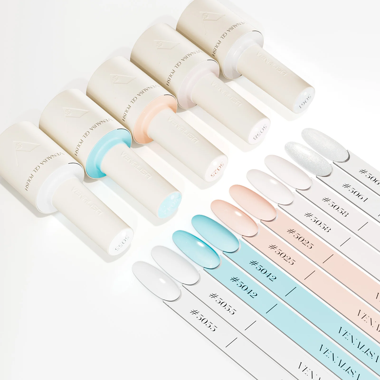 Moonlight Sorbet- 5 Colors Gel Polish Set (With Nail Tips) TPO Free Hema Free - Image 3