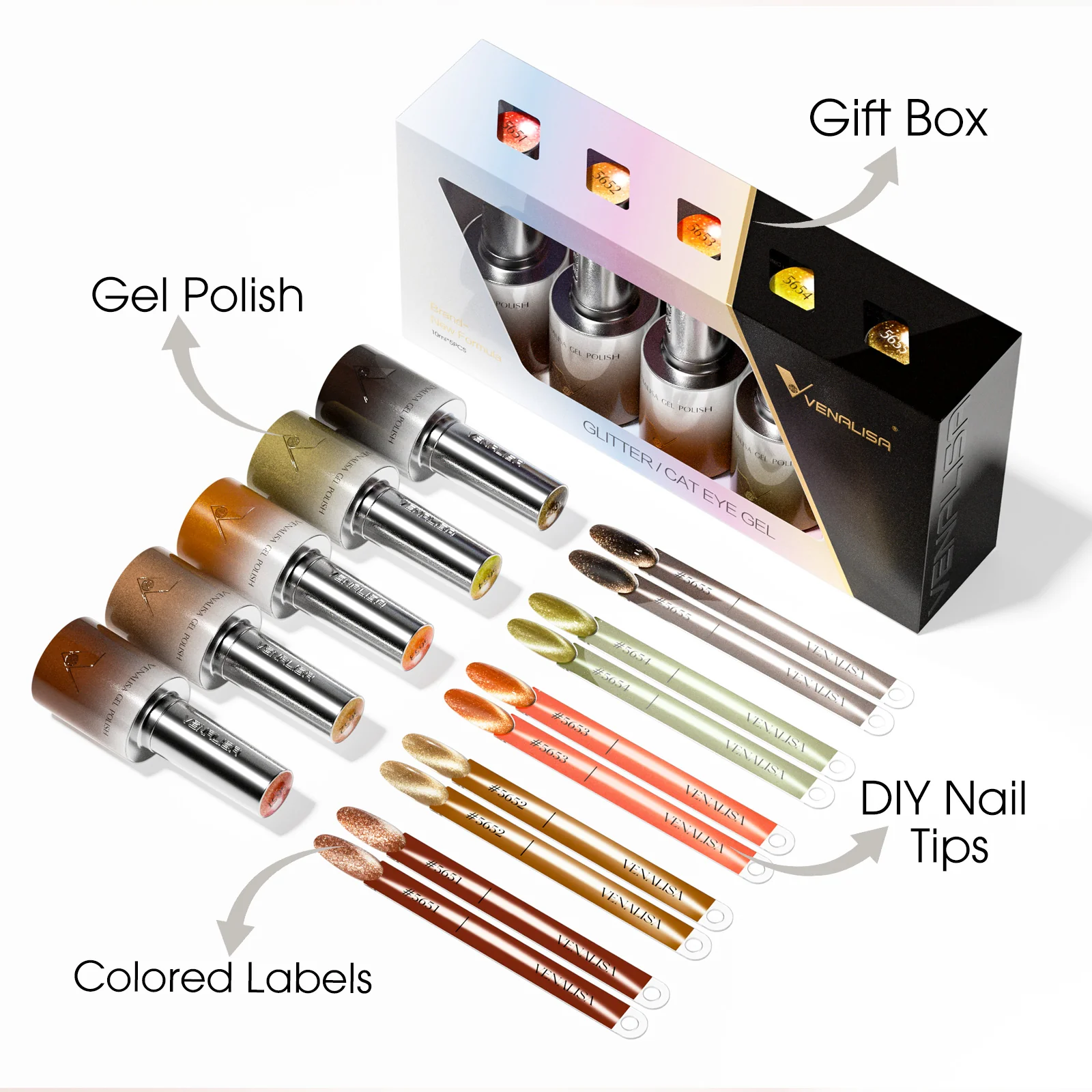 Mystic Cat Eye Gel Polish Set (10ML) TPO Free Hema Free - Image 3