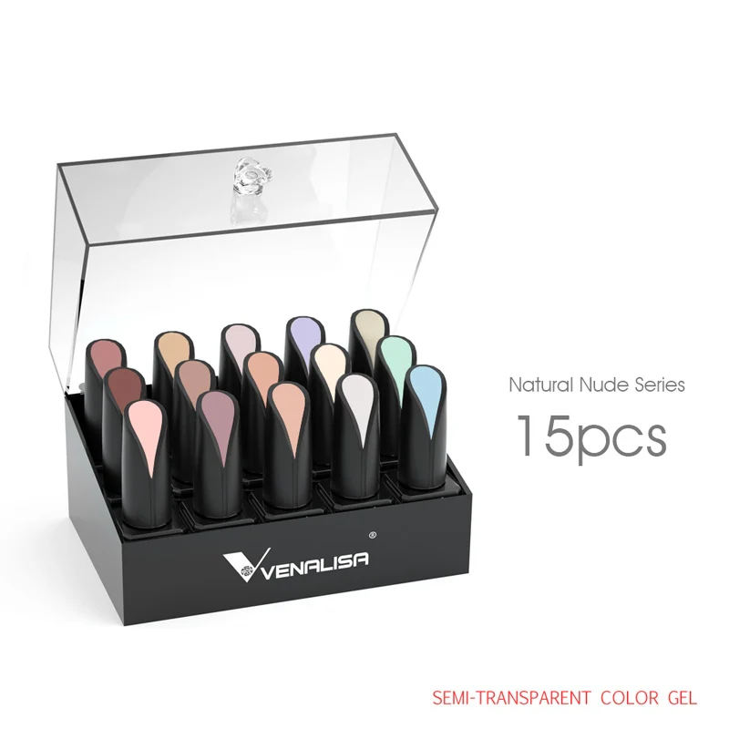 Natural Nude Series Classic Gel Nail Polish Kit 15pcs/ Set - Image 5