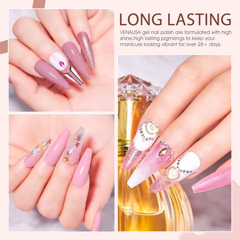 Pink Hema Free- 6 Colors Gel Polish Set TPO Free Hema Free - Image 6