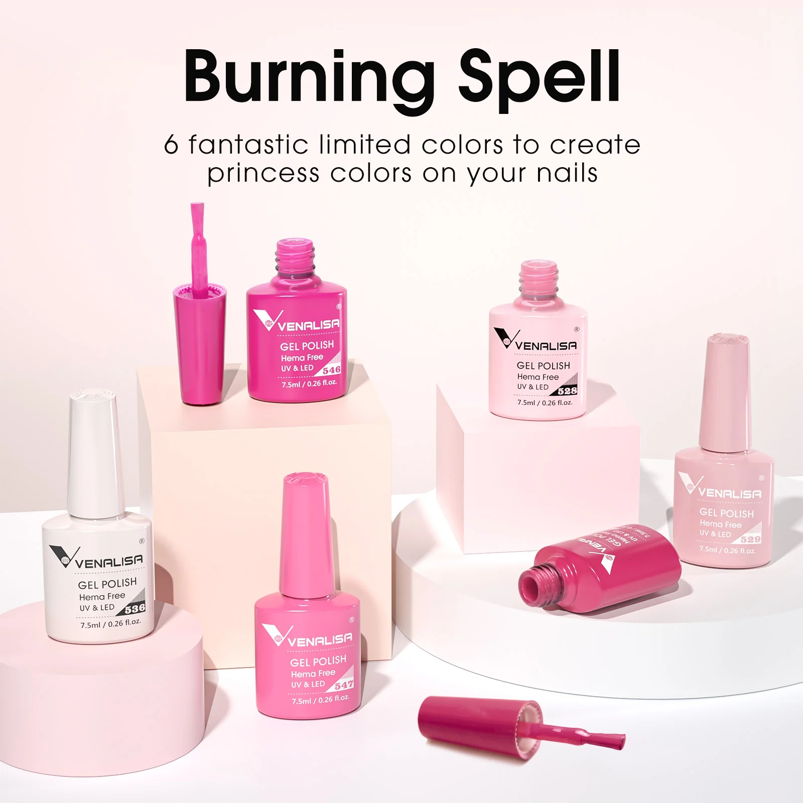 Pink memories - Hema Free 6 Colors Brown Gel Polish TPO Free Hema Free - Image 3