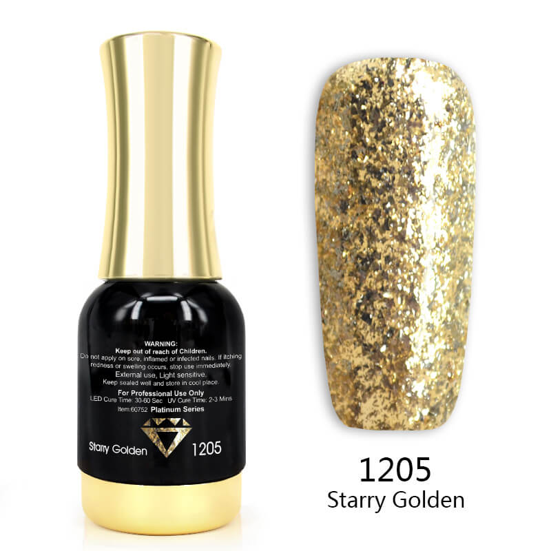 Platinum Glitter Gel Polish TPO Free Hema Free - Image 6