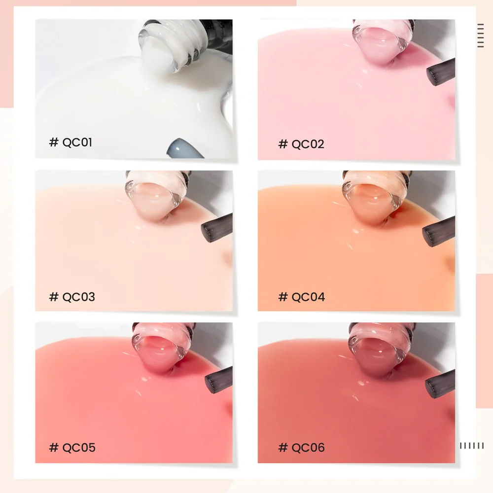 Quick Construction Gel 6 Colors Set TPO Free Hema Free - Image 3