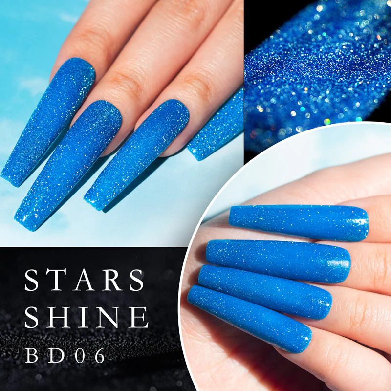 Reflective Neon Glitter Gel 12 Colors Set TPO Free Hema Free - Image 12