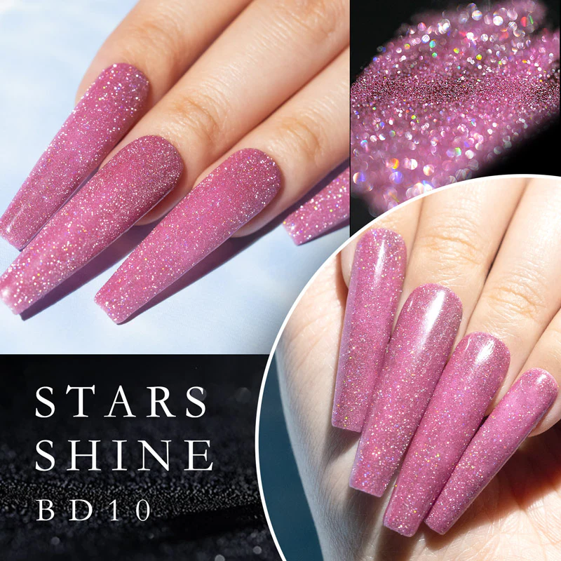 Reflective Neon Glitter Gel 12 Colors Set TPO Free Hema Free - Image 15