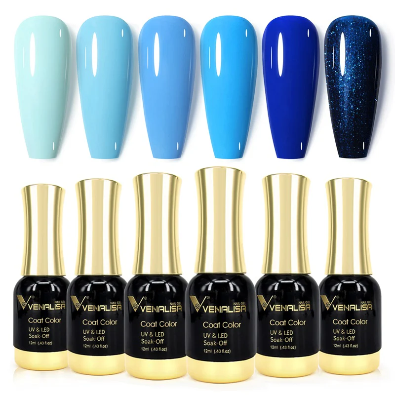 Royal Blue - 12ml*6 Colors Gel Polish Set TPO Free Hema Free