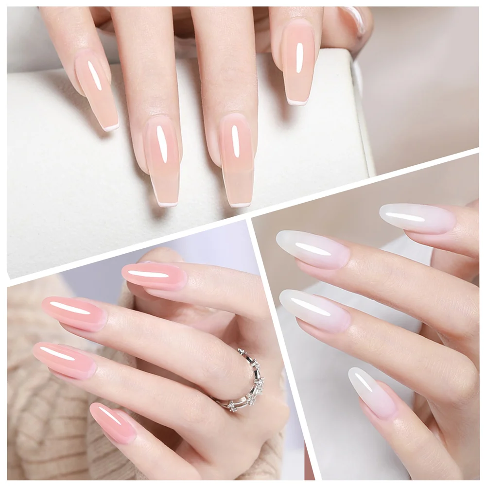 Rubber Base- 6 Colors Gel Polish Set TPO Free Hema Free - Image 6