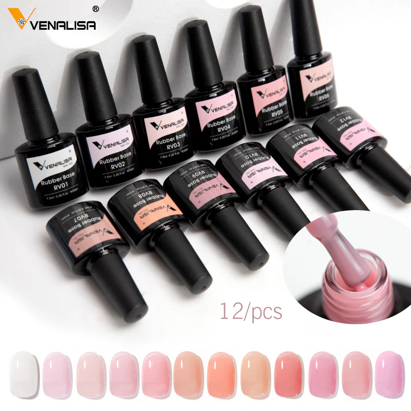 Rubber Base Coat- 12 Colors Set TPO Free Hema Free - Image 2