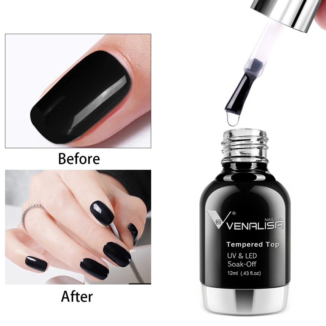 Tempered Top Coat 12ml TPO Free Hema Free - Image 3