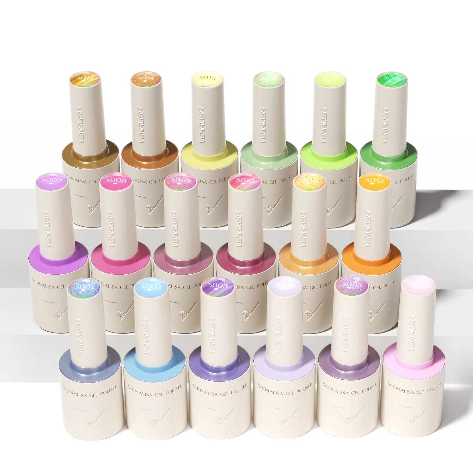 V1 Gel Polish Set 22 Pcs With Color Card TPO Free Hema Free - Image 5
