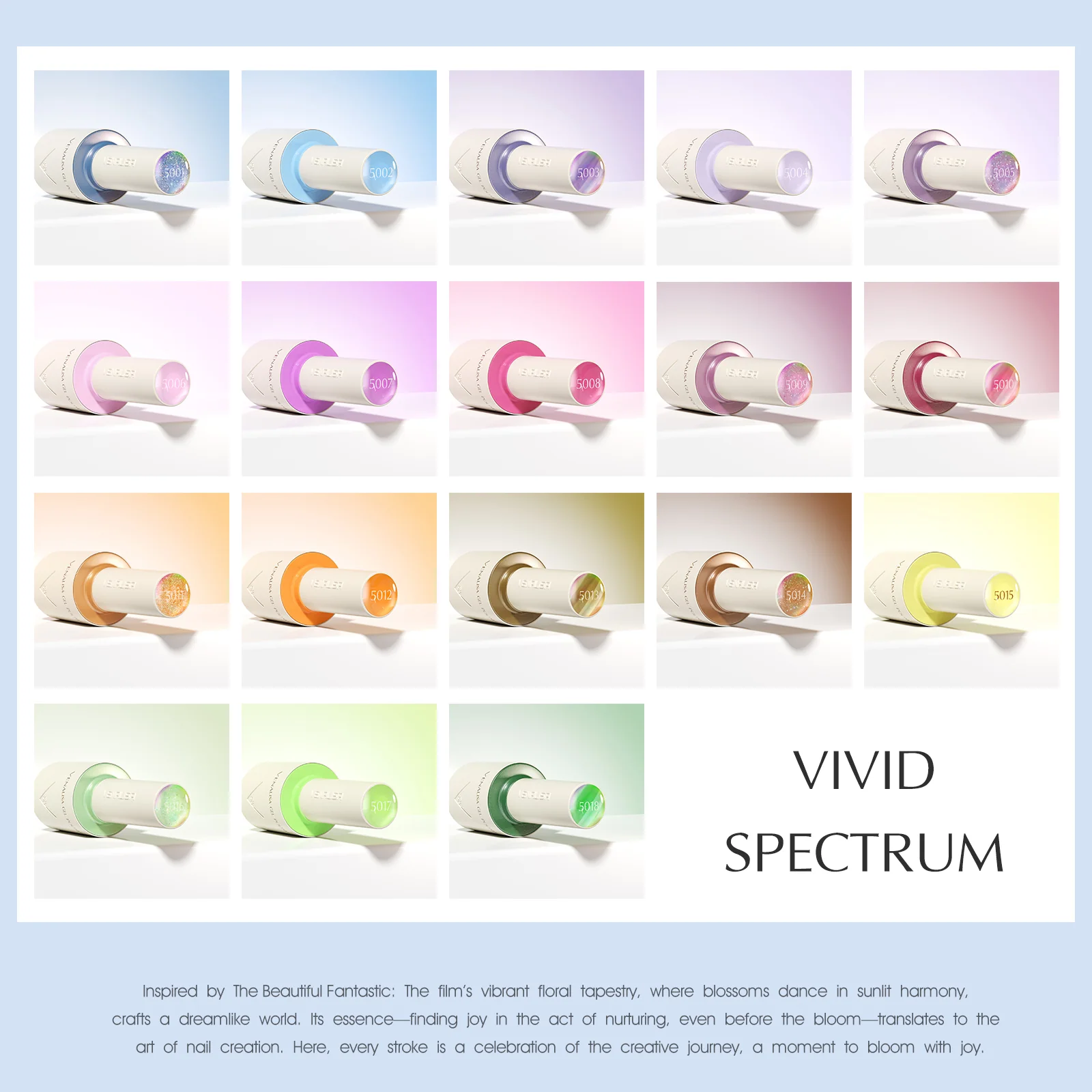 V1 Gel Polish Set 22 Pcs With Color Card TPO Free Hema Free - Image 8