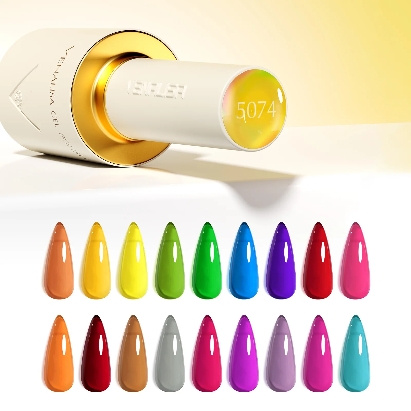 V5 Gel Polish Set 22 Pcs With Color Card (Semi-transparent Color) TPO Free Hema Free - Image 6