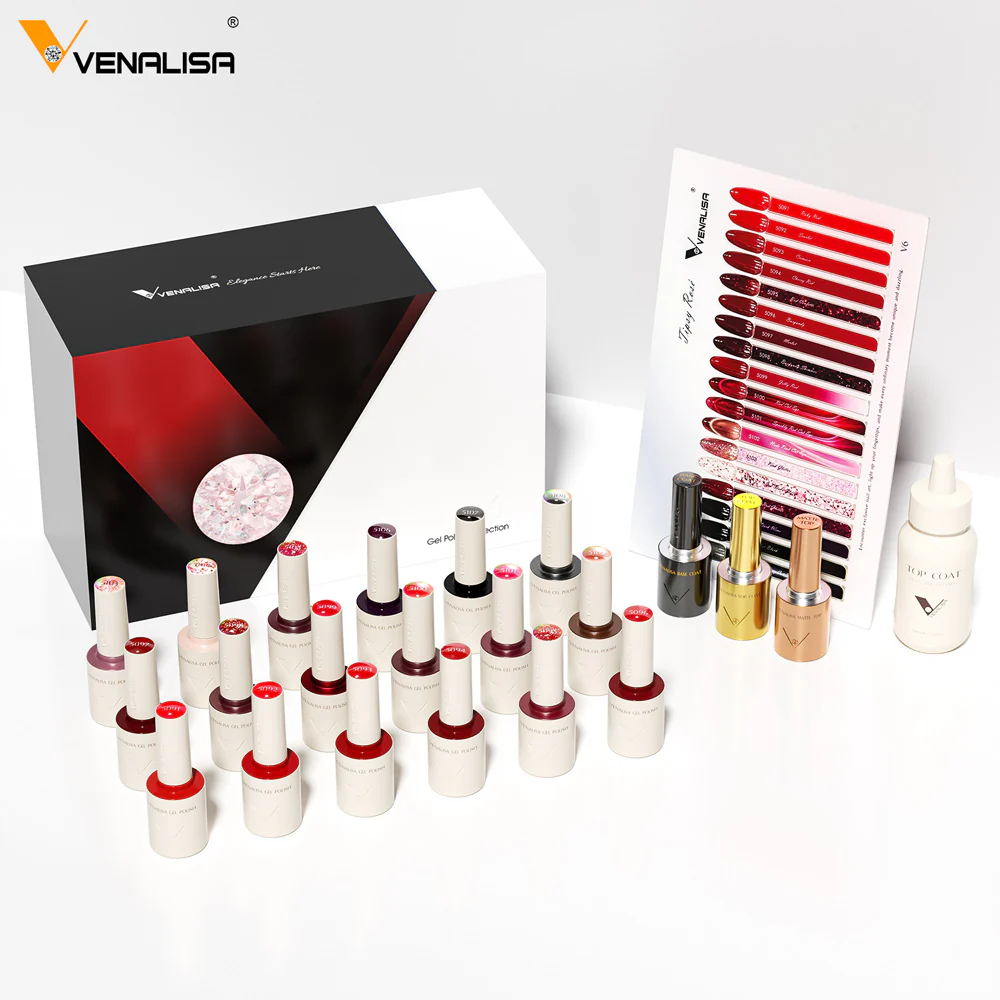 V6 Gel Polish Set 22 Pcs With Color Card TPO Free Hema Free - Image 2