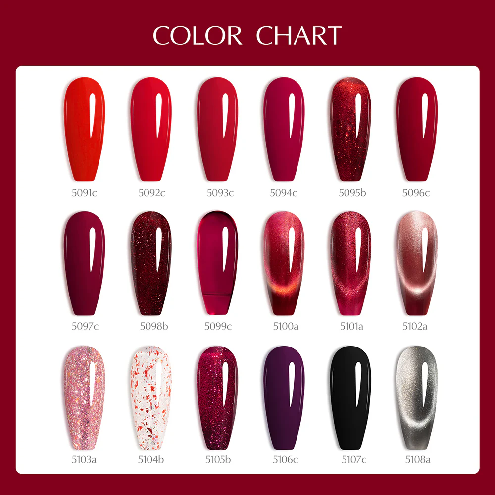 V6 Gel Polish Set 22 Pcs With Color Card TPO Free Hema Free - Image 5