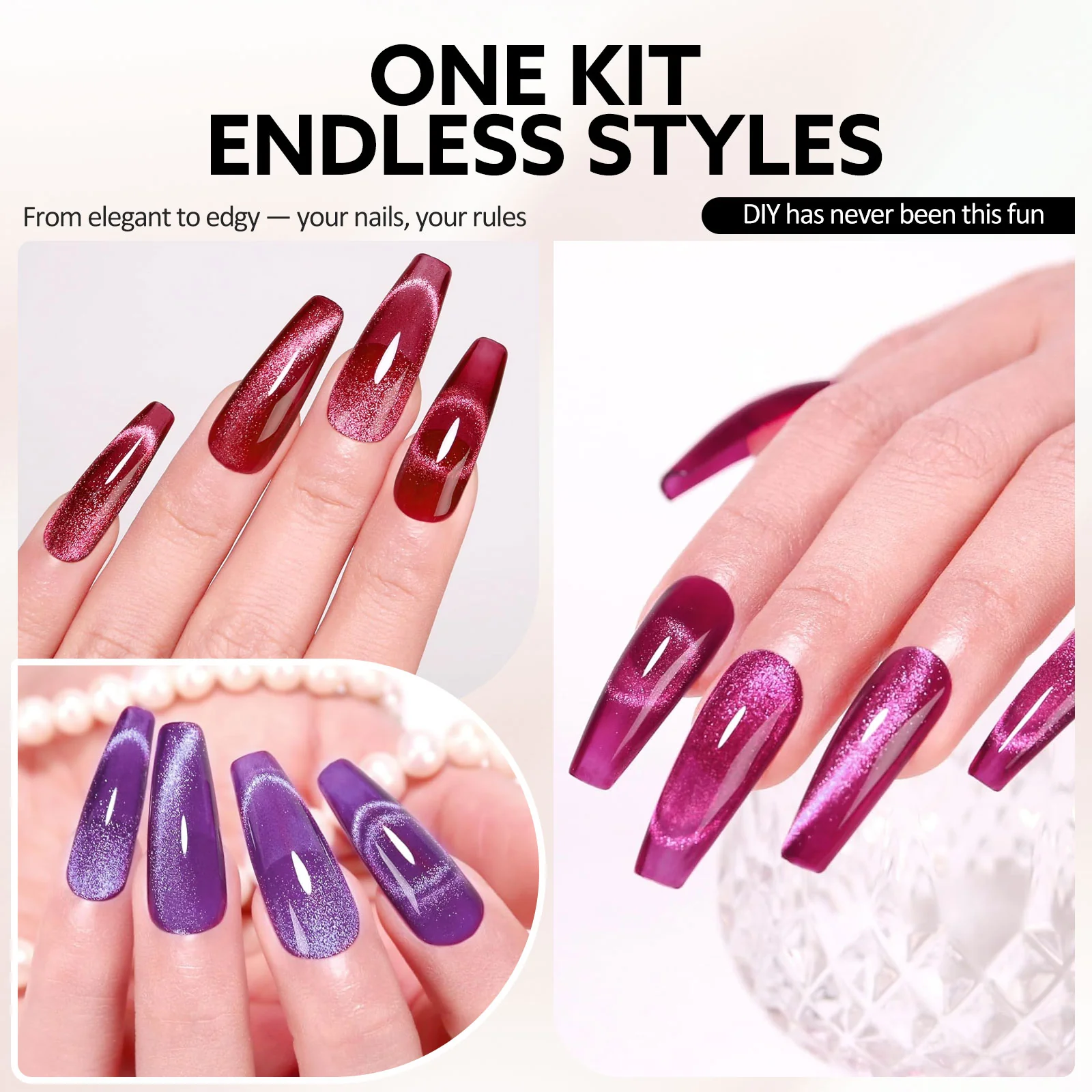 Velvet Cat Eye Gel Polish Set (10ML) TPO Free Hema Free - Image 4