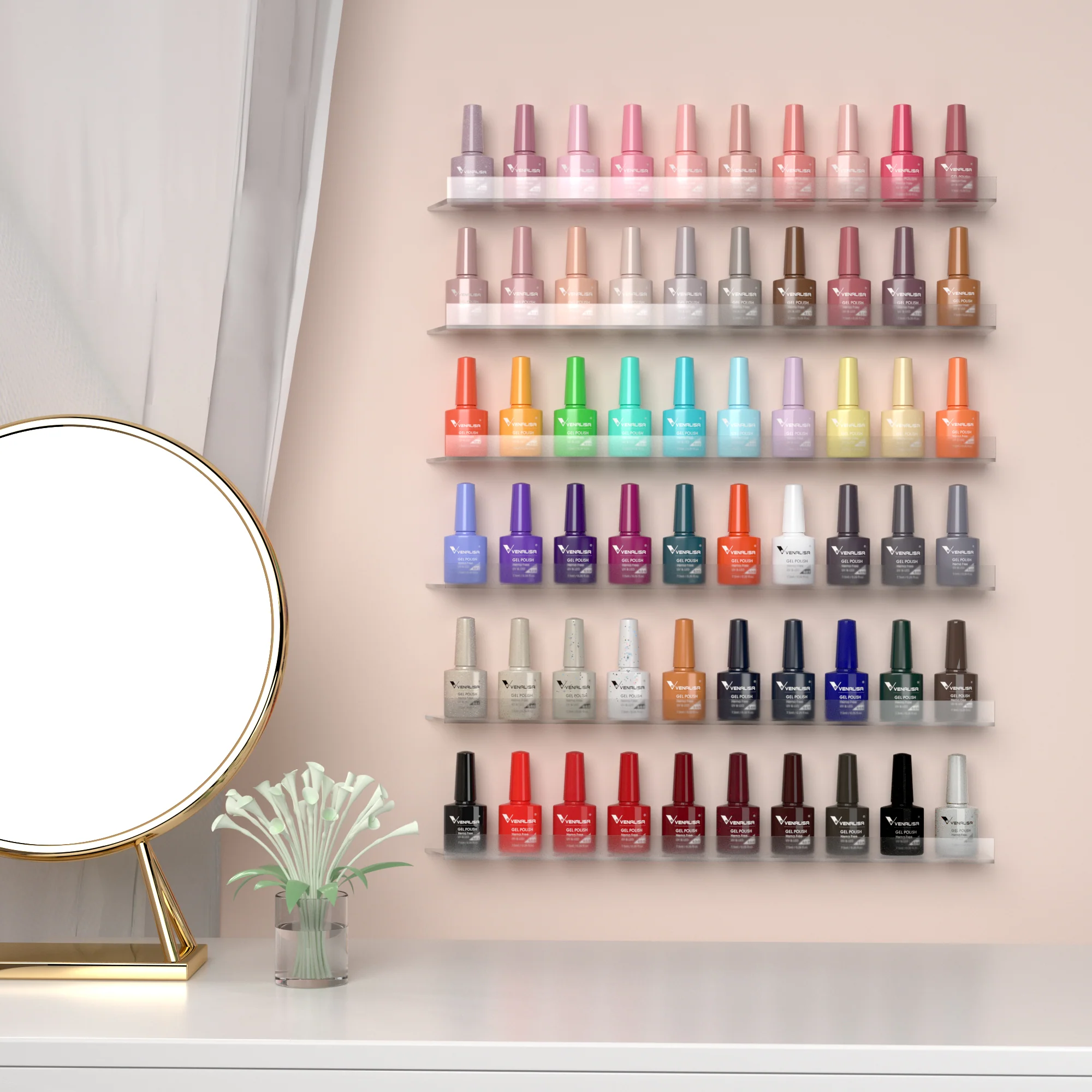 VIP4 Gel Polish Kit 60 Colors TPO Free Hema Free - Image 7