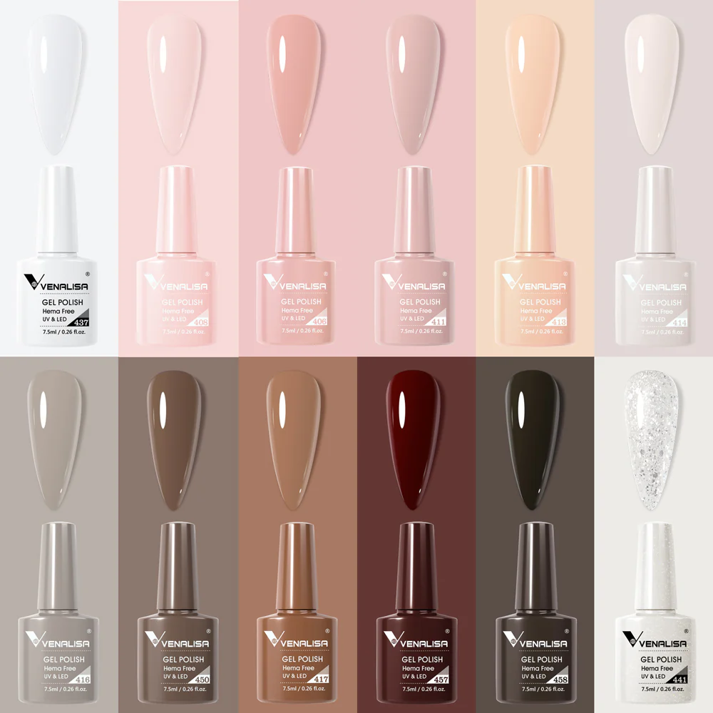 Whisper- (Hema Free) Gel Polish 12 Colors Set TPO Free Hema Free - Image 2